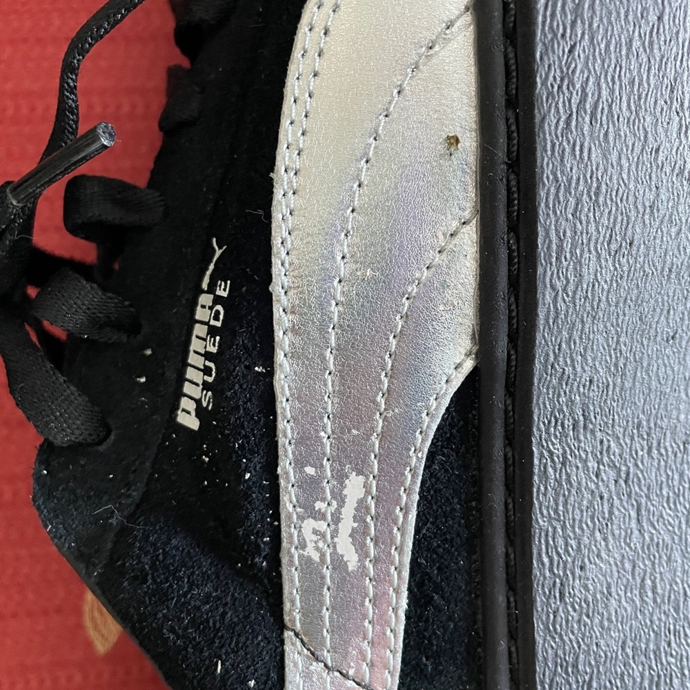 Puma Black Suede Explosive Platform Sneakers Trai… - image 5